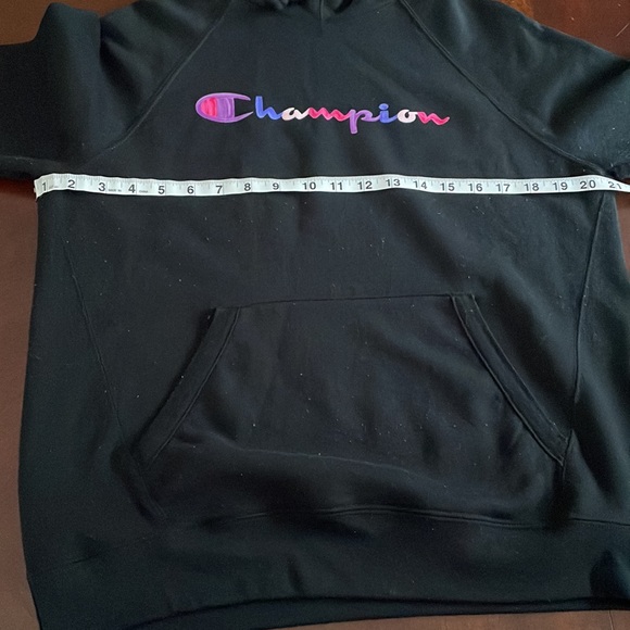 Black Multicolored Champion Hoodie - Picture 3 of 7